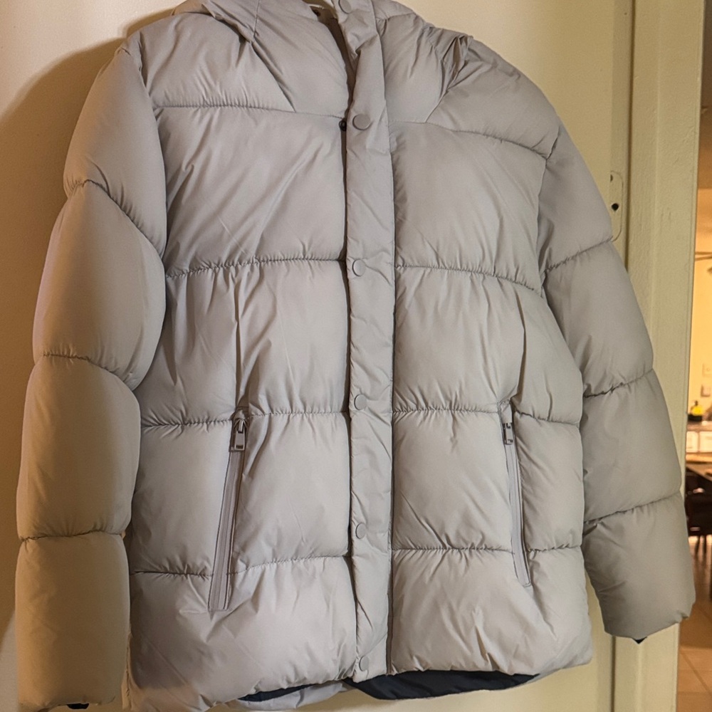ZARA Gray Puffer Jacket